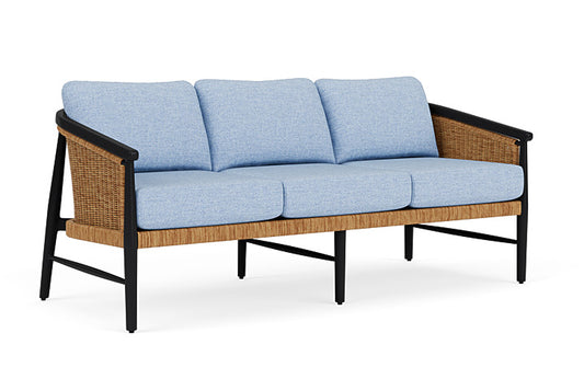 Lloyd Flanders - Galloway Sofa In Tortoiseshell Finish With Demo Skyway Fabric - 239055111065 view 1
