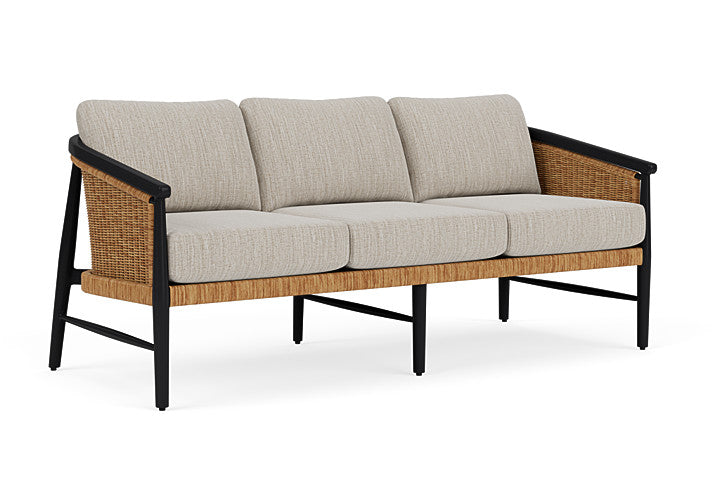 Lloyd Flanders - Galloway Sofa In Tortoiseshell Finish With Friendly Flax Fabric - 2390551112026 view 1