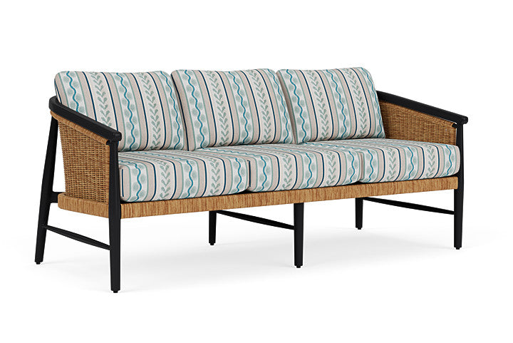 Lloyd Flanders - Galloway Sofa In Tortoiseshell Finish With Ilona Resort Fabric - 2390551112069 view 1