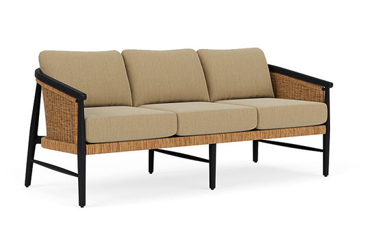 Lloyd Flanders - Galloway Sofa In Tortoiseshell Finish With Loveboat Saffron Fabric - 2390551112009 view 1