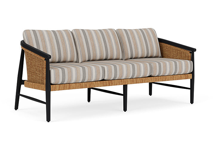 Lloyd Flanders - Galloway Sofa In Tortoiseshell Finish With Purveyor Pewter Fabric - 239055111146 view 1