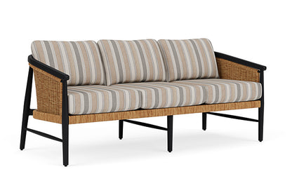 Lloyd Flanders - Galloway Sofa In Tortoiseshell Finish With Purveyor Pewter Fabric - 239055111146 view 1