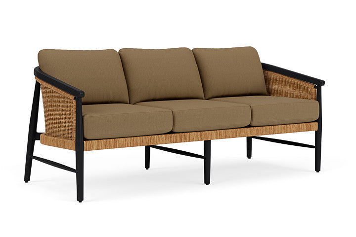 Lloyd Flanders - Galloway Sofa In Tortoiseshell Finish With Reflections Straw Fabric - 2390551112053 view 1