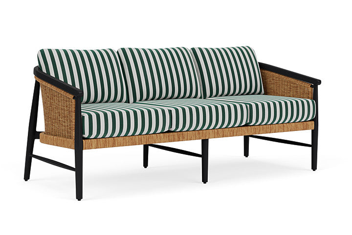 Lloyd Flanders - Galloway Sofa In Tortoiseshell Finish With Safari/White Stripe Fabric - 239055111269 view 1