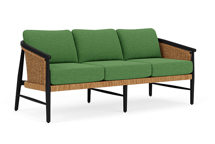 Lloyd Flanders - Galloway Sofa In Tortoiseshell Finish With Seadog Botanical Fabric - 2390551112066 view 1