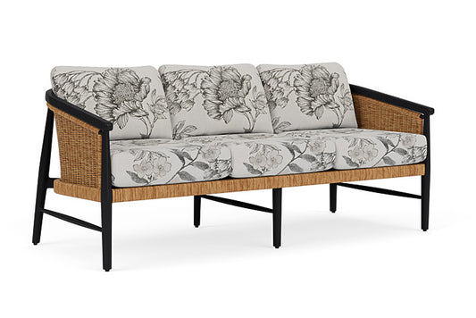 Lloyd Flanders - Galloway Sofa In Tortoiseshell Finish With Serena Floral Dove Fabric - 2390551112077 view 1