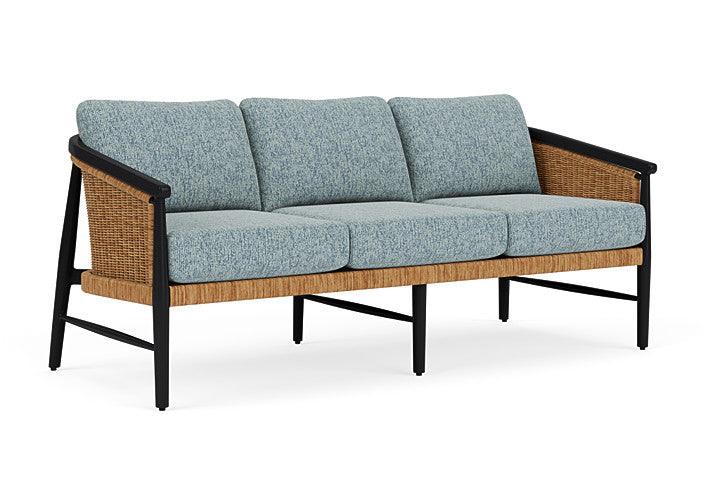Lloyd Flanders - Galloway Sofa In Tortoiseshell Finish With Serene Ocean Fabric - 2390551112032 view 1