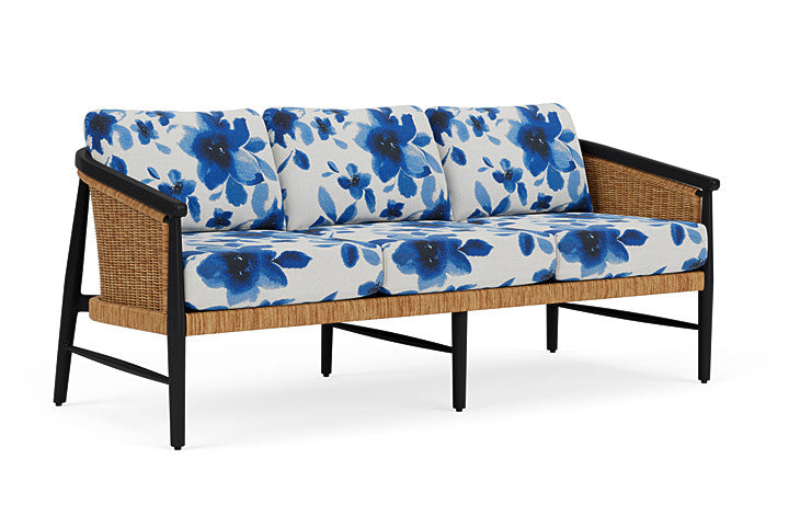 Lloyd Flanders - Galloway Sofa In Tortoiseshell Finish With Watercolor Blossom Capri Fabric - 239055111672 view 1