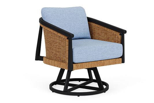 Lloyd Flanders - Galloway Swivel Lounge Chair In Tortoiseshell Finish With Demo Skyway Fabric - 239080111065 view 1