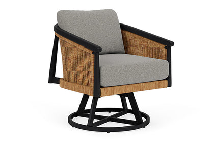 Lloyd Flanders - Galloway Swivel Lounge Chair In Tortoiseshell Finish With Rumba Nickel Fabric - 2390801112011 view 1