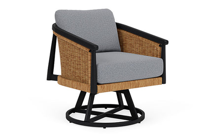 Lloyd Flanders - Galloway Swivel Lounge Chair In Tortoiseshell Finish With Rumba Stonewashed Fabric - 2390801112006 view 1