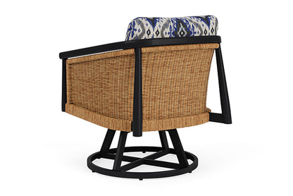 Lloyd Flanders - Galloway Swivel Lounge Chair In Tortoiseshell Finish With Yoko Mediterranean Fabric - 239080111705 view 2