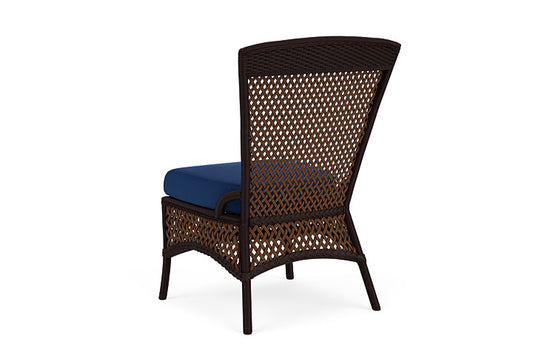 Lloyd Flanders - Grand Traverse Armless Dining Chair In Caramel Finish With Flagship Lapis Fabric - 713070361813 view 2