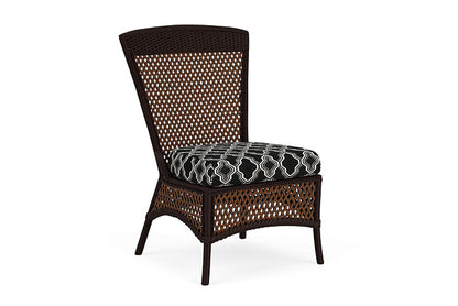 Lloyd Flanders - Grand Traverse Armless Dining Chair In Caramel Finish With Luna Onyx Fabric - 713070362071 view 1