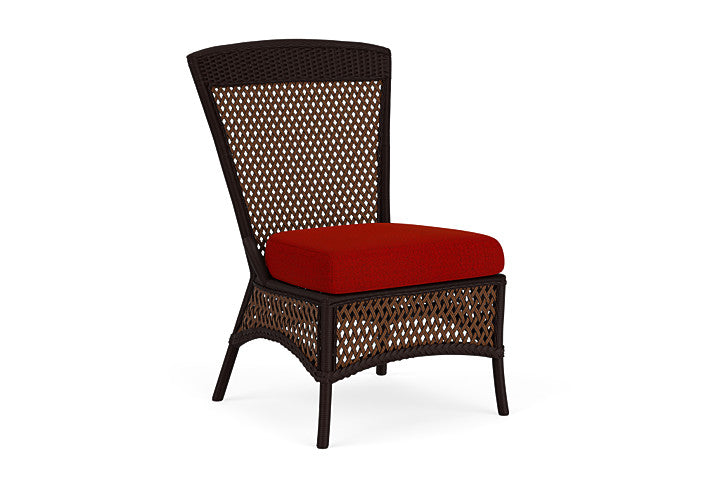 Lloyd Flanders - Grand Traverse Armless Dining Chair In Caramel Finish With Partyline Lollipop Fabric - 713070362054 view 1