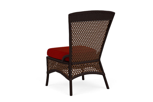 Lloyd Flanders - Grand Traverse Armless Dining Chair In Caramel Finish With Partyline Lollipop Fabric - 713070362054 view 2