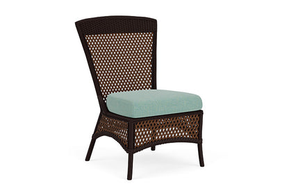 Lloyd Flanders - Grand Traverse Armless Dining Chair In Caramel Finish With Pavian Pool Fabric - 713070362045 view 1