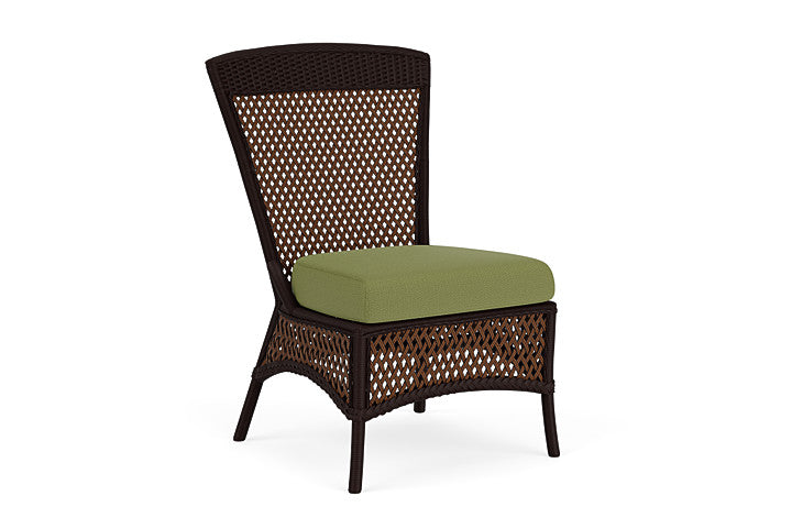Lloyd Flanders - Grand Traverse Armless Dining Chair In Caramel Finish With Reflections Grass Fabric - 713070362051 view 1