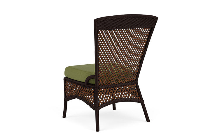 Lloyd Flanders - Grand Traverse Armless Dining Chair In Caramel Finish With Reflections Grass Fabric - 713070362051 view 2