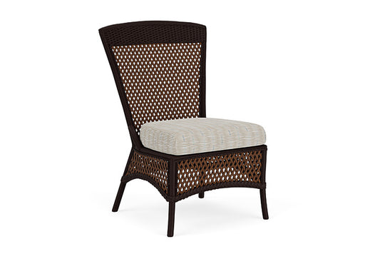 Lloyd Flanders - Grand Traverse Armless Dining Chair In Caramel Finish With Romulo Mineral Fabric - 713070362050 view 1