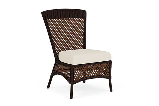Lloyd Flanders - Grand Traverse Armless Dining Chair In Caramel Finish With Sailcloth Sailor Fabric - 71307036434 view 1