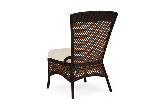 Lloyd Flanders - Grand Traverse Armless Dining Chair In Caramel Finish With Sailcloth Sailor Fabric - 71307036434 view 2