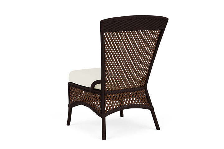 Lloyd Flanders - Grand Traverse Armless Dining Chair In Caramel Finish With Sailcloth Salt Fabric - 71307036890 view 2