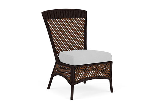 Lloyd Flanders - Grand Traverse Armless Dining Chair In Caramel Finish With Sandberg Dove Fabric - 713070362022 view 1
