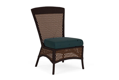 Lloyd Flanders - Grand Traverse Armless Dining Chair In Caramel Finish With Sandberg Lagoon Fabric - 713070362039 view 1