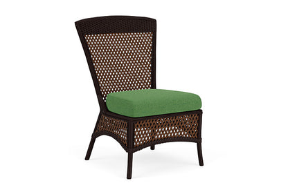 Lloyd Flanders - Grand Traverse Armless Dining Chair In Caramel Finish With Seadog Botanical Fabric - 713070362066 view 1