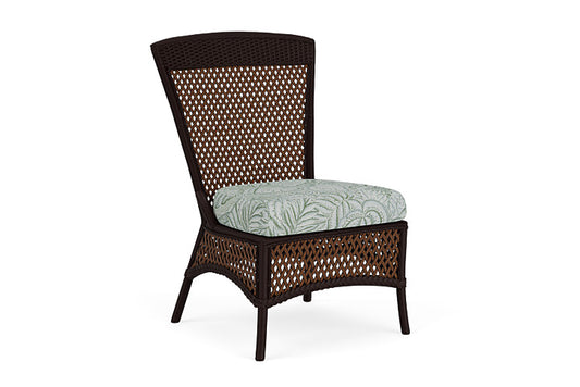 Lloyd Flanders - Grand Traverse Armless Dining Chair In Caramel Finish With Sensibility Spring Fabric - 713070362081 view 1