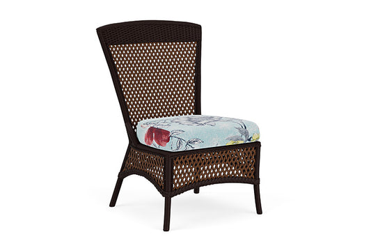 Lloyd Flanders - Grand Traverse Armless Dining Chair In Caramel Finish With Serena Floral Meadow Fabric - 713070362079 view 1