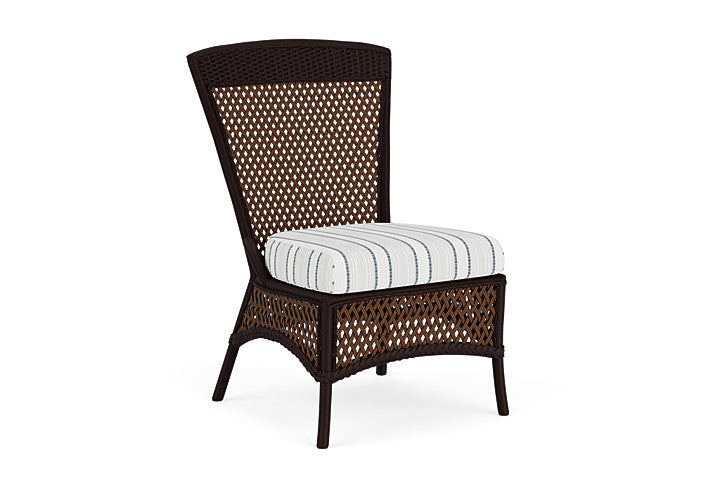 Lloyd Flanders - Grand Traverse Armless Dining Chair In Caramel Finish With Tamer Fog Fabric - 713070362037 view 1