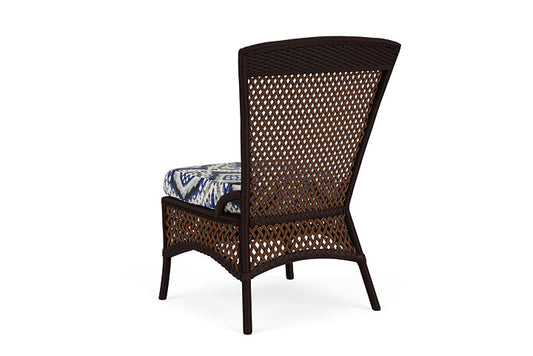 Lloyd Flanders - Grand Traverse Armless Dining Chair In Caramel Finish With Yoko Mediterranean Fabric - 71307036705 view 2