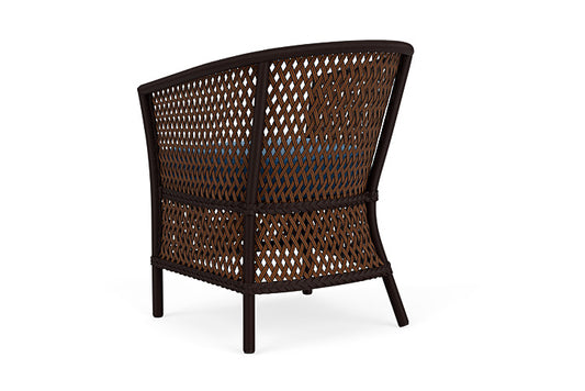 Lloyd Flanders - Grand Traverse Barrel Dining Chair In Caramel Finish With Bamboo Bay Sky Fabric - 713130362007 view 2