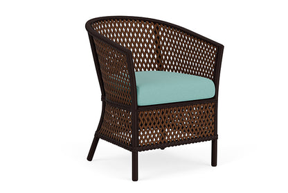 Lloyd Flanders - Grand Traverse Barrel Dining Chair In Caramel Finish With Fife Aruba Fabric - 71313036748 view 1
