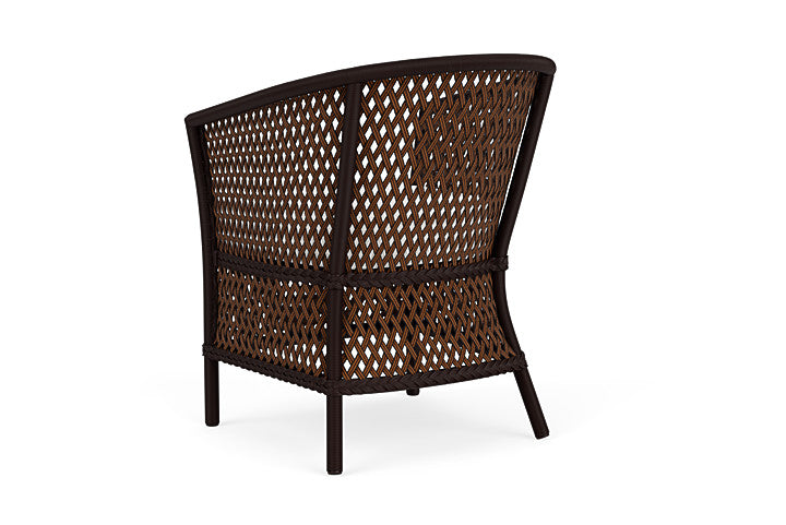 Lloyd Flanders - Grand Traverse Barrel Dining Chair In Caramel Finish With Friendly Natural Fabric - 713130362042 view 2