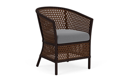 Lloyd Flanders - Grand Traverse Barrel Dining Chair In Caramel Finish With Remy Graphite Fabric - 713130362003 view 1