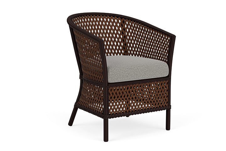 Lloyd Flanders - Grand Traverse Barrel Dining Chair In Caramel Finish With Rumba Nickel Fabric - 713130362011 view 1