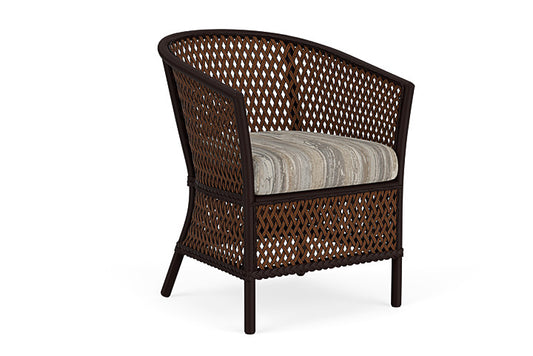 Lloyd Flanders - Grand Traverse Barrel Dining Chair In Caramel Finish With Woodgrain Ash Fabric - 71313036723 view 1