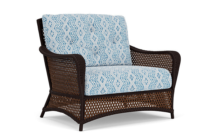Lloyd Flanders - Grand Traverse Chair & A Half In Caramel Finish With Aman Capri Fabric - 713150361800 view 1