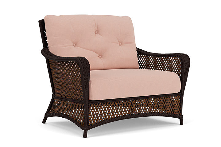 Lloyd Flanders - Grand Traverse Chair & A Half In Caramel Finish With Azulu Clay Fabric - 713150362033 view 1