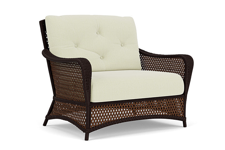 Lloyd Flanders - Grand Traverse Chair & A Half In Caramel Finish With Bamboo Bay Meadow Fabric - 713150362060 view 1