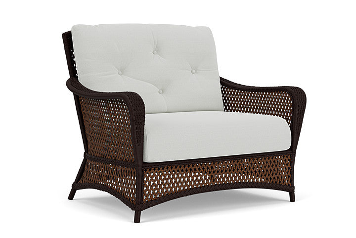 Lloyd Flanders - Grand Traverse Chair & A Half In Caramel Finish With Bright Side Fog Fabric - 713150362012 view 1