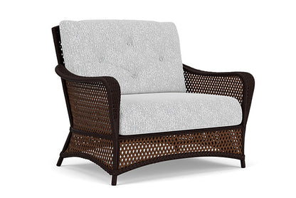 Lloyd Flanders - Grand Traverse Chair & A Half In Caramel Finish With Burson Domino Fabric - 713150362035 view 1