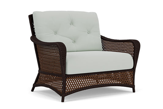 Lloyd Flanders - Grand Traverse Chair & A Half In Caramel Finish With Callen Celadon Fabric - 713150362024 view 1