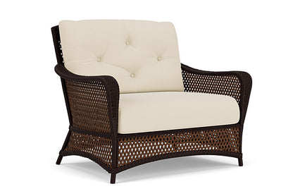 Lloyd Flanders - Grand Traverse Chair & A Half In Caramel Finish With Callen Pearl Fabric - 713150362021 view 1