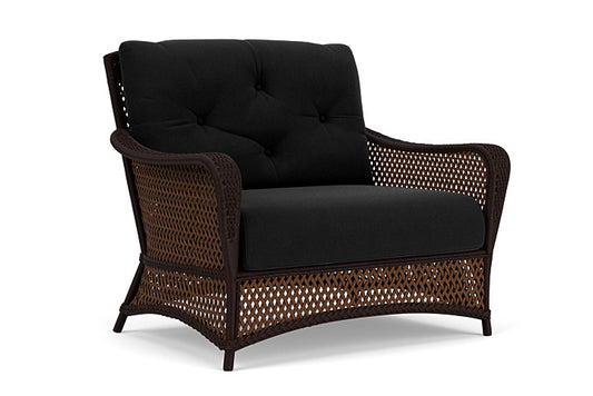 Lloyd Flanders - Grand Traverse Chair & A Half In Caramel Finish With Canvas Black Fabric - 71315036157 view 1