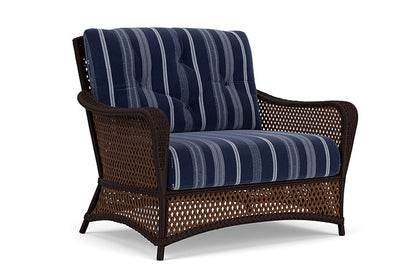 Lloyd Flanders - Grand Traverse Chair & A Half In Caramel Finish With Consider Indigo Fabric - 713150361969 view 1