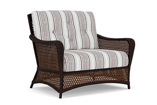 Lloyd Flanders - Grand Traverse Chair & A Half In Caramel Finish With Deering Cadet Fabric - 713150362047 view 1